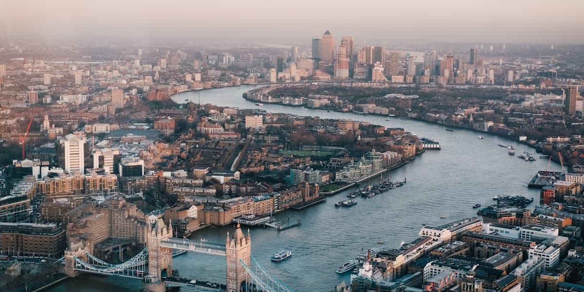 London — Tower Bridge and the Thames at golden hour