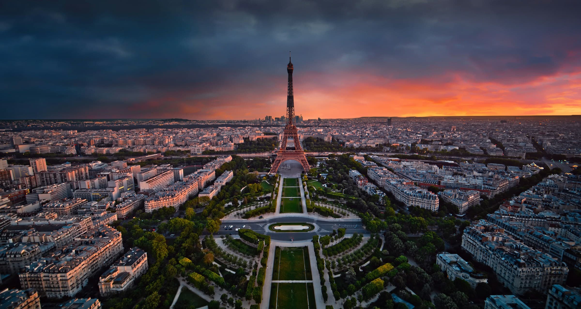 Paris — Eiffel Tower over the Champ de Mars